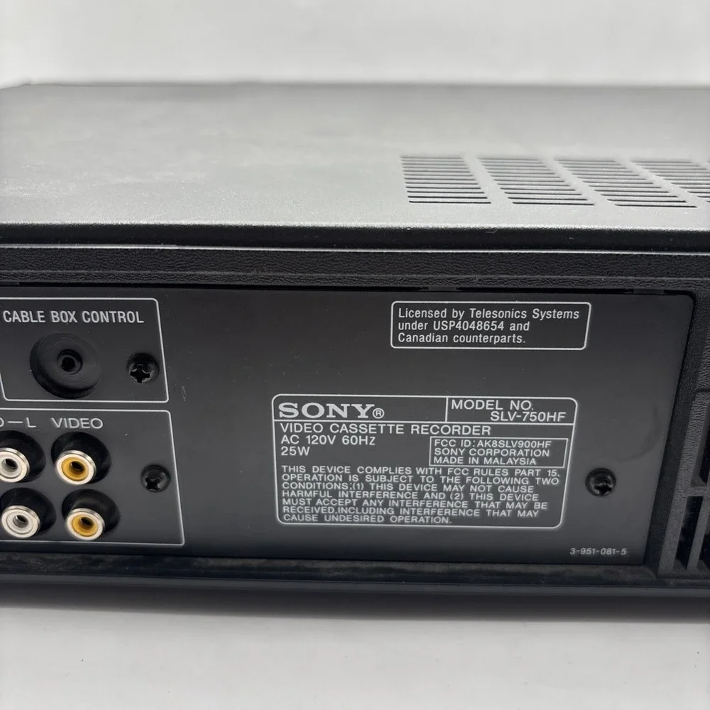Sony SLV-750HF‎ VCR VHS Player Recorder HiFi Stereo